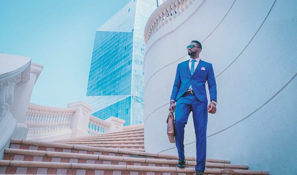 A confident businessman, symbolizing success through Business Immigration to Canada.